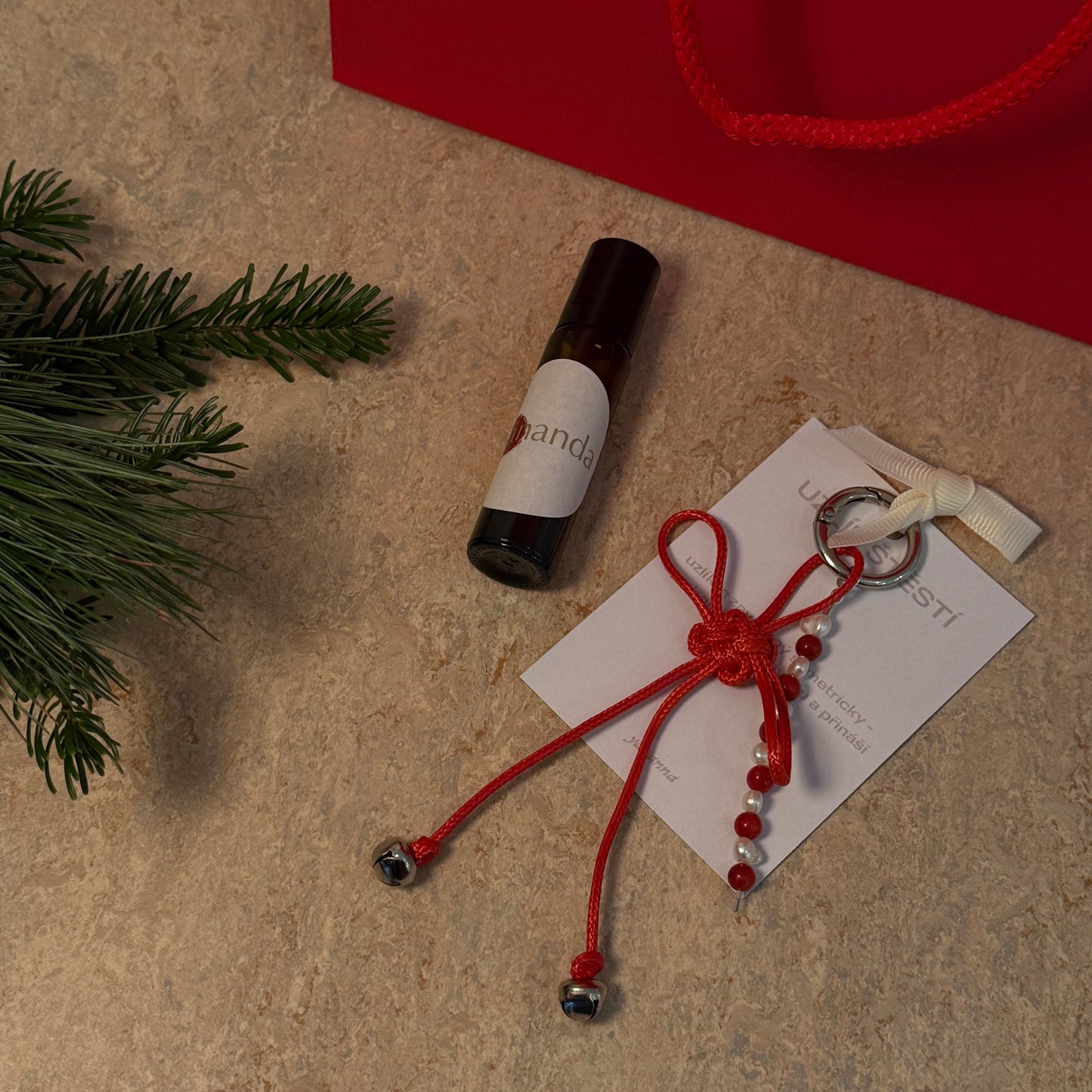 JEŽÍŠEK - uzlík štěstí + přírodní parfém